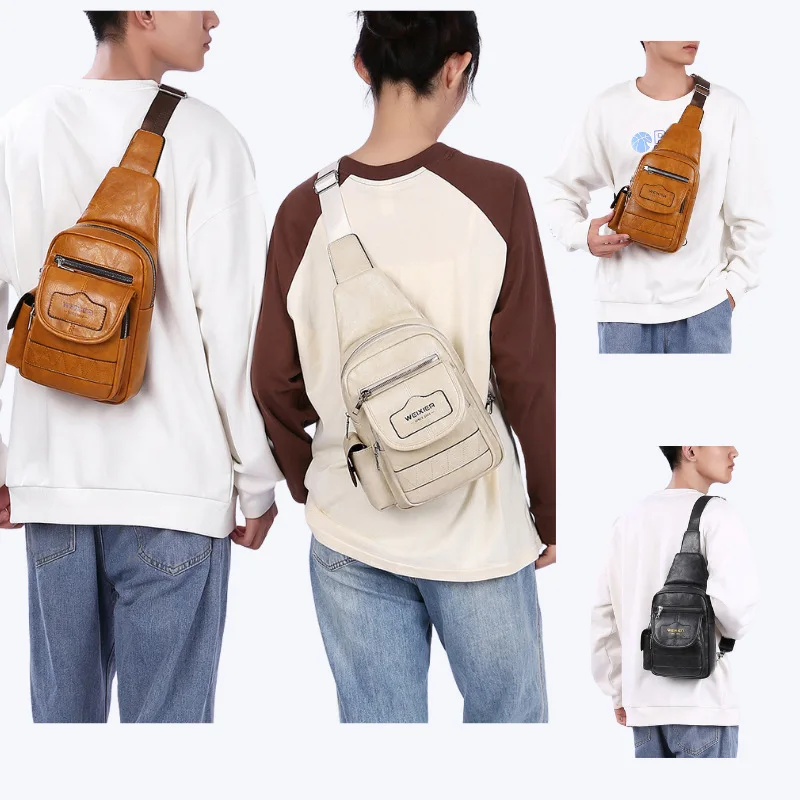 Men retro chest bag large capacity sling clamshell waterproof shoulder fashion satchel
Men retro chest bag large capacity sling clamshell waterproof shoulder fashion satchel