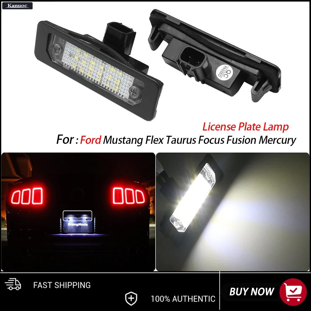 For Ford Mustang Flex Taurus Focus Fusion Mercury 2Pcs LED License Plate Light Tag Lights Compatible
For Ford Mustang Flex Taurus Focus Fusion Mercury 2Pcs LED License Plate Light Tag Lights Compatible