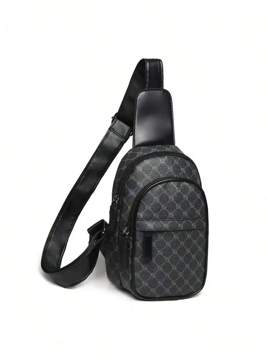 Men's Casual PU Chest Bag With Multiple Zipper Design, Vintage Shoulder Crossbody Bag Suitable For Valentine's Day, Father's Day Gifts, Daily Commute, Campus And Vacations Waist Rider Bag Hiking Hiking Student Holiday Essentials Bag For Fanny Pack Sticker
Men's Casual PU Chest Bag With Multiple Zipper Design, Vintage Shoulder Crossbody Bag Suitable For Valentine's Day, Father's Day Gifts, Daily Commute, Campus And Vacations Waist Rider Bag Hiking Hiking Student Holiday Essentials Bag For Fanny Pack Sticker