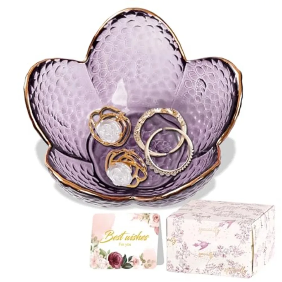 Jewelry Dish Glass Ring Holder Dish Jewelry Tray Cute Vanity Organizer Aesthetic Nightstand Bathroom Room Decor Trinket Dish Mo
Jewelry Dish Glass Ring Holder Dish Jewelry Tray Cute Vanity Organizer Aesthetic Nightstand Bathroom Room Decor Trinket Dish Mo