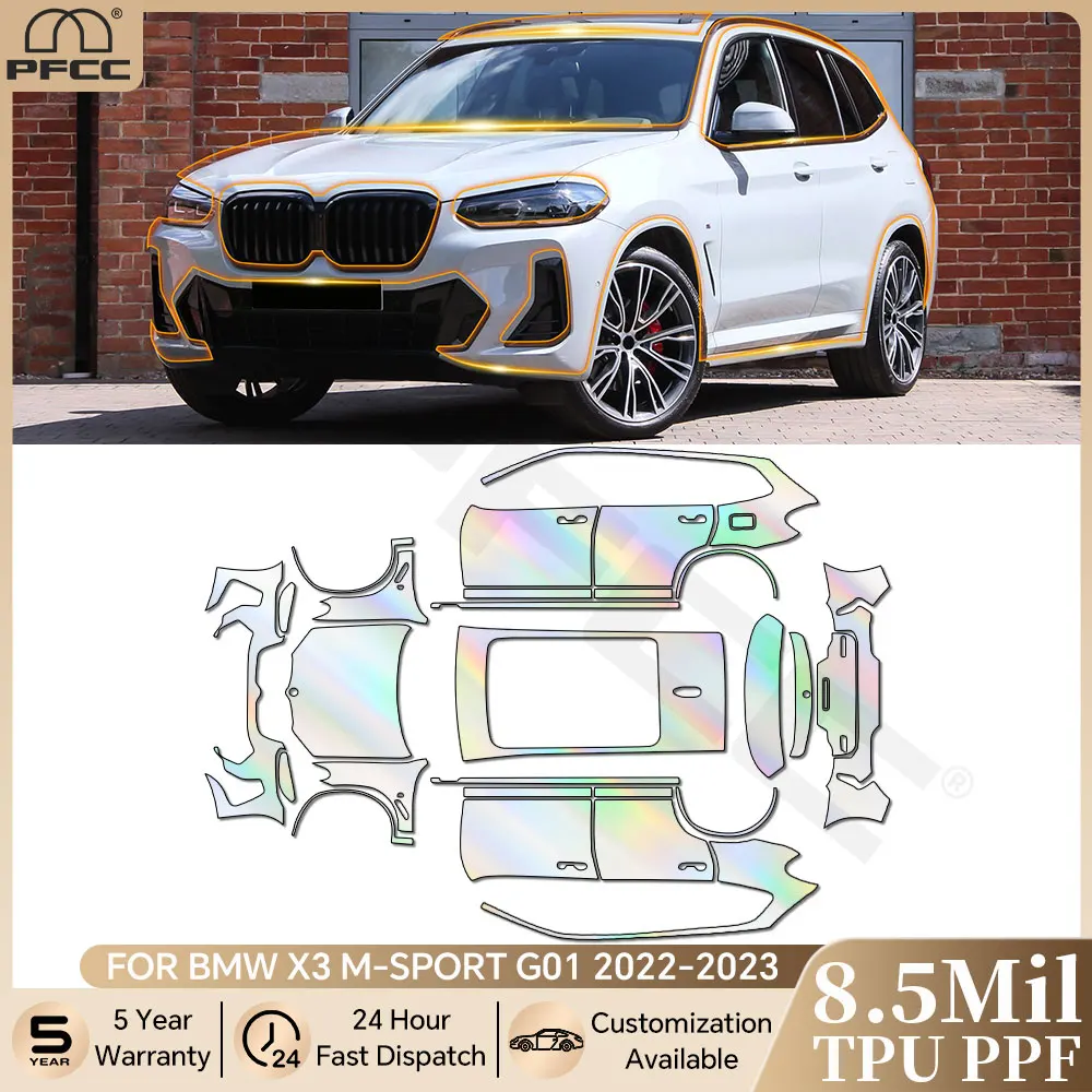 Pre-cut PPF For BMW X3 M SPORT M G01 2022 2023 TPU Paint Protection Film Anti-Scratch Car Body Clear Bra Resistant Invisible Kit
Pre-cut PPF For BMW X3 M SPORT M G01 2022 2023 TPU Paint Protection Film Anti-Scratch Car Body Clear Bra Resistant Invisible Kit
