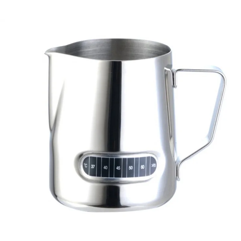 Factory Direct Supply Stainless Steel Coffee Appliance Milk Frothing Cup Coffee Cup with Temperature Display Bar Steam Pitcher T
Factory Direct Supply Stainless Steel Coffee Appliance Milk Frothing Cup Coffee Cup with Temperature Display Bar Steam Pitcher T