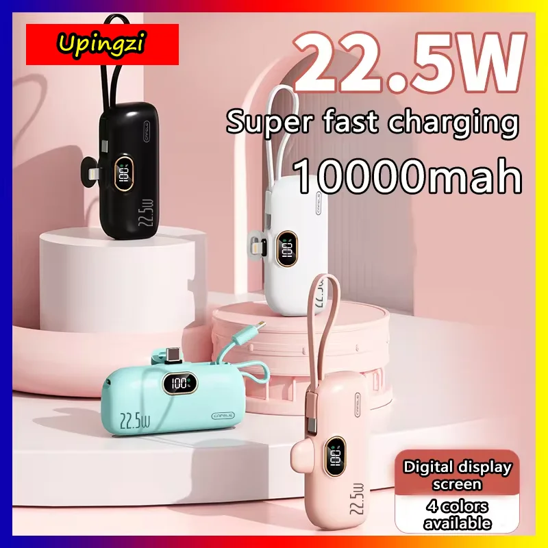 Upingzi Power Bank 10000mAh with 22.5W PD Fast Charging Power bank Portable Battery Charger For iPhone 14 13 12 Xiaomi Huawei
Upingzi Power Bank 10000mAh with 22.5W PD Fast Charging Power bank Portable Battery Charger For iPhone 14 13 12 Xiaomi Huawei