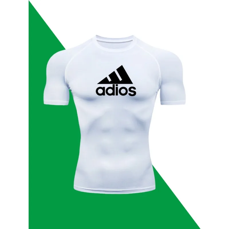 New Summer Fitness Leggings Men's Sports Running Cool Handsome Letters T-shirt Fast Drying Breathable Comfortable Tights
New Summer Fitness Leggings Men's Sports Running Cool Handsome Letters T-shirt Fast Drying Breathable Comfortable Tights