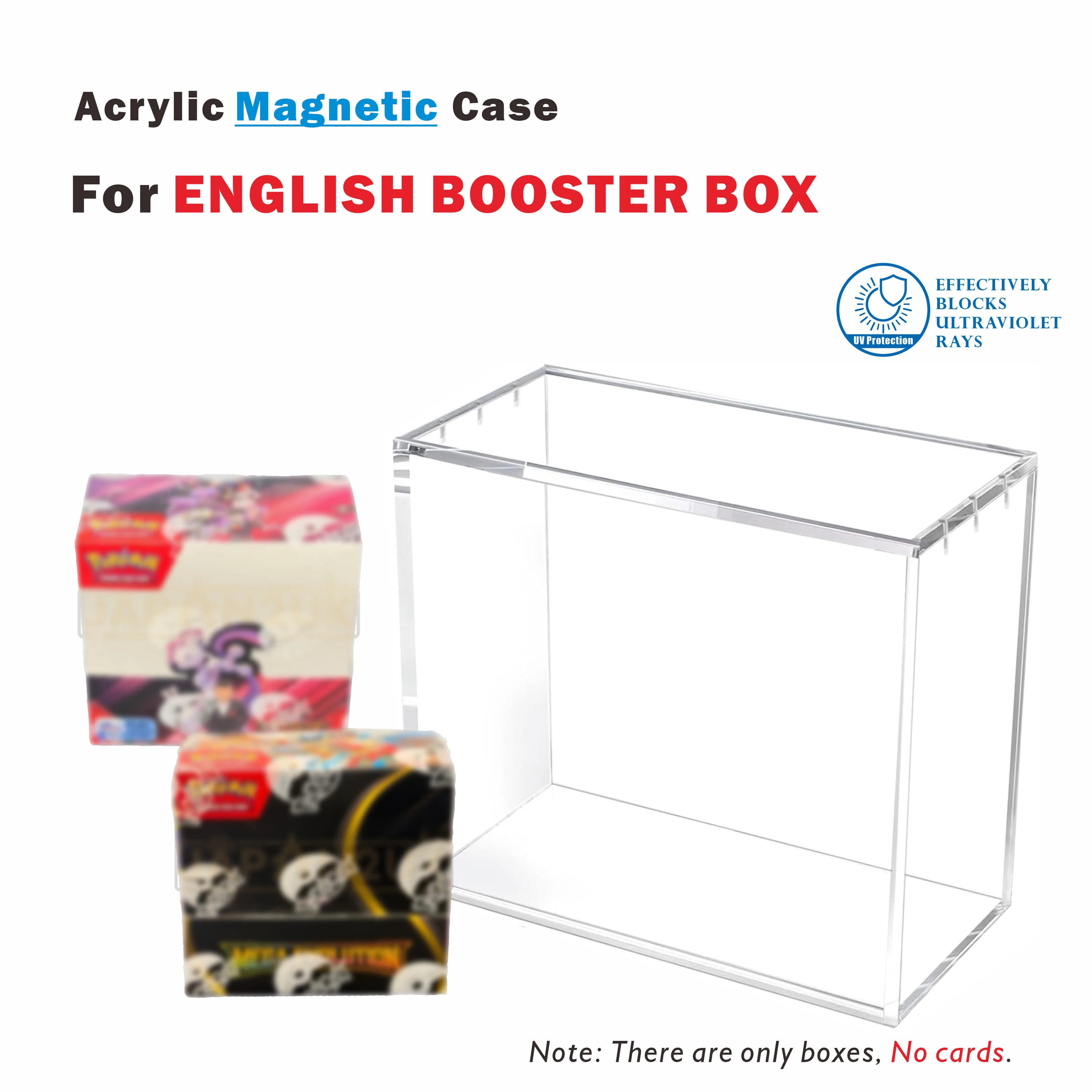 Acrylic Magnetic Protective Case for PKMN Booster Bundle – Display & Storage Holder
Acrylic Magnetic Protective Case for PKMN Booster Bundle – Display & Storage Holder