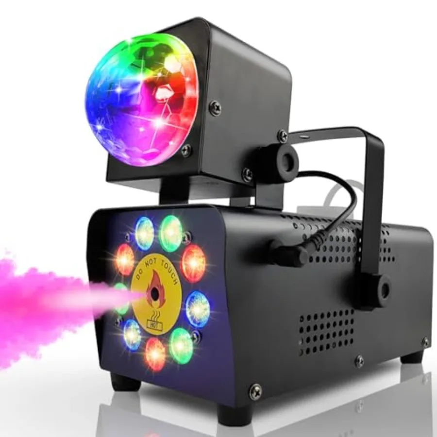 IMONE Fog Machine with Disco Lights, 16 Colorful LED Smoke Machine, Wireless Remote Control for Indoor Outdoor Parties, Stage,
IMONE Fog Machine with Disco Lights, 16 Colorful LED Smoke Machine, Wireless Remote Control for Indoor Outdoor Parties, Stage,