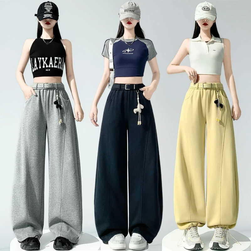 Pony pendant curved knife wide leg pants women in summer 2026 high waist loose casual solid versatile sports sweatpants
Pony pendant curved knife wide leg pants women in summer 2026 high waist loose casual solid versatile sports sweatpants