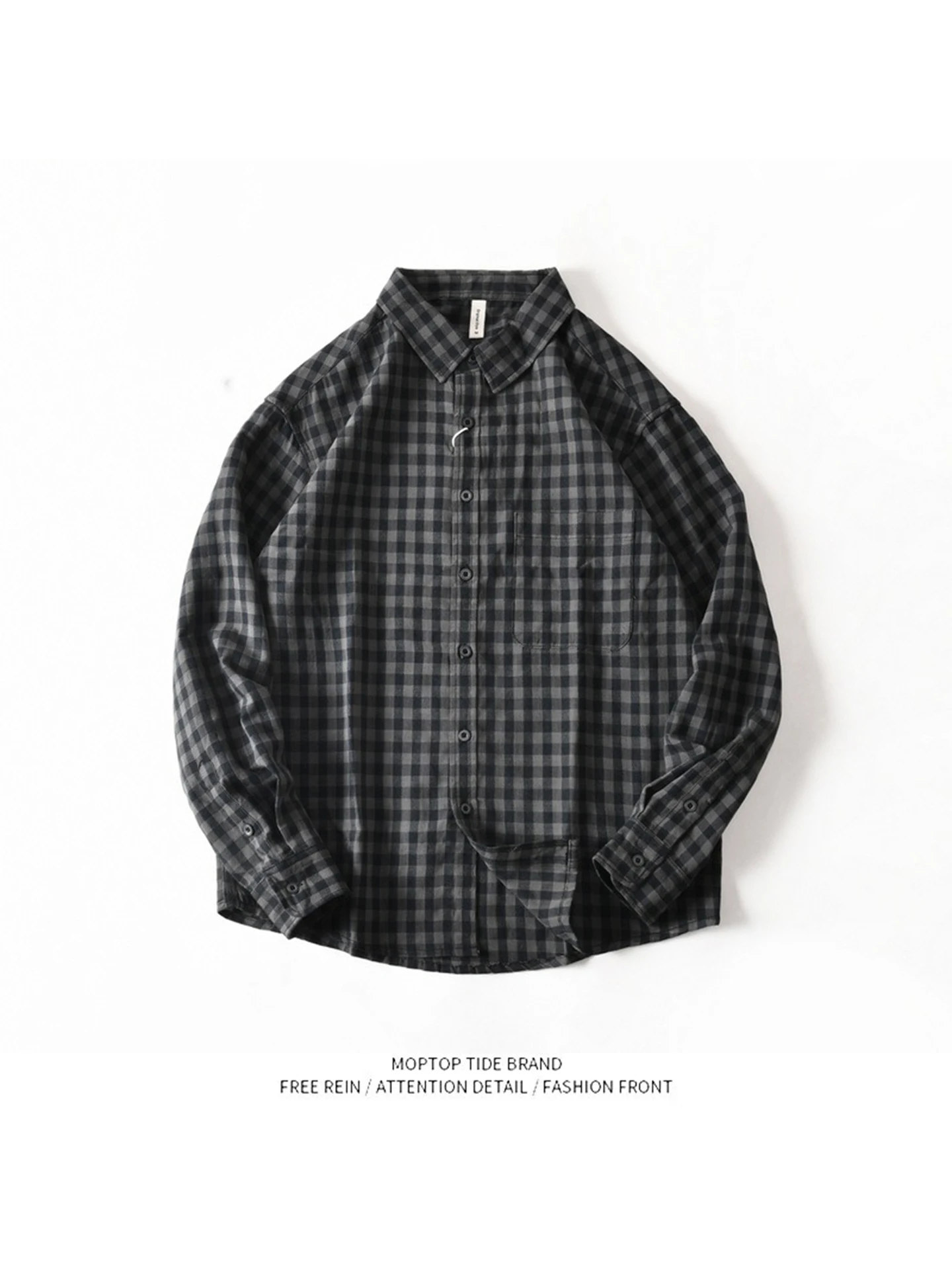 New American Retro Long Sve Color Woven irt Loose Casual Collar Men's Autumn Faionable Cheered Busin Casual irt
New American Retro Long Sve Color Woven irt Loose Casual Collar Men's Autumn Faionable Cheered Busin Casual irt
