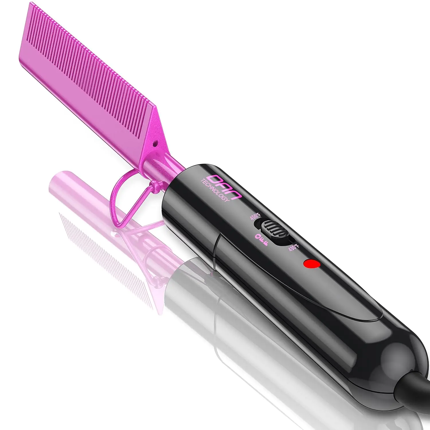 Dual Voltage Ceramic Pressing Comb - 450°F Fast Heating Mini Straightener for Lace Front Wigs and Black Women's Hair
Dual Voltage Ceramic Pressing Comb - 450°F Fast Heating Mini Straightener for Lace Front Wigs and Black Women's Hair