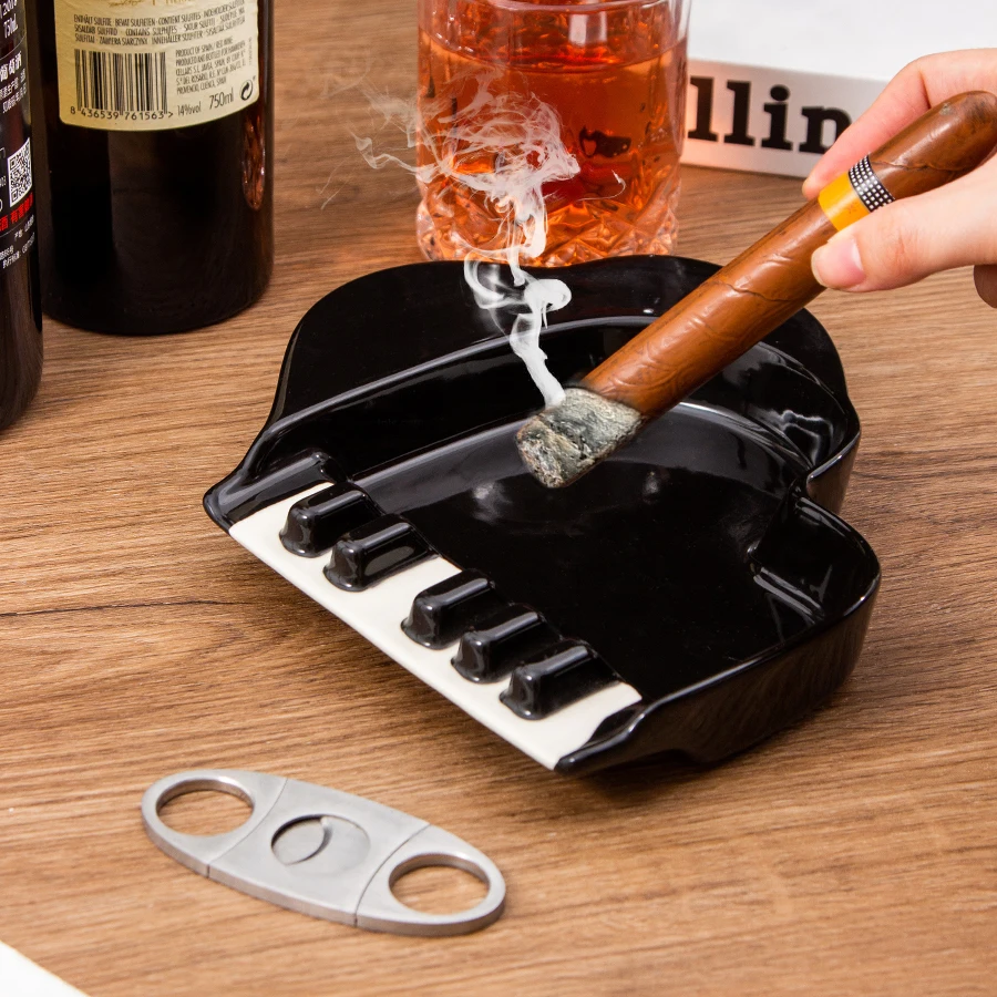 Father's day gift European Ceramic Piano Ashtray with Hand Gift Creative Cigar Ashtray
Father's day gift European Ceramic Piano Ashtray with Hand Gift Creative Cigar Ashtray