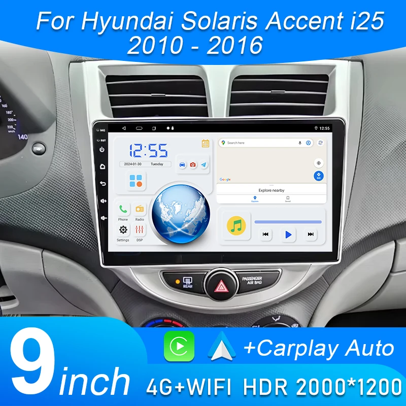 Android 15 Car Radio For Hyundai Solaris Verna Accent 1 2010 - 2016 Multimedia Video Player 2 Din DVD Head Unit Carplay GPS FM
Android 15 Car Radio For Hyundai Solaris Verna Accent 1 2010 - 2016 Multimedia Video Player 2 Din DVD Head Unit Carplay GPS FM