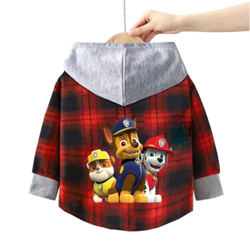 Children's Paw Patrol Hooded Shirts Kids Clothes Baby Boys Plaid Shirts Coat for Spring summer Girls Casual Long-Sleeve Blouse
Children's Paw Patrol Hooded Shirts Kids Clothes Baby Boys Plaid Shirts Coat for Spring summer Girls Casual Long-Sleeve Blouse