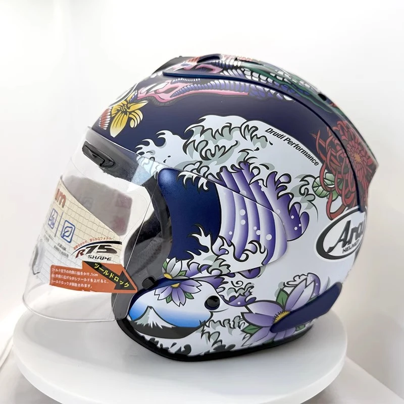VZ-RAM Classic 3/4 Open Face Helmet,For Harley Motorcycle And Cruise Motorcycle Protection Helmets,Blue Oriental Dragon,Capacete
VZ-RAM Classic 3/4 Open Face Helmet,For Harley Motorcycle And Cruise Motorcycle Protection Helmets,Blue Oriental Dragon,Capacete