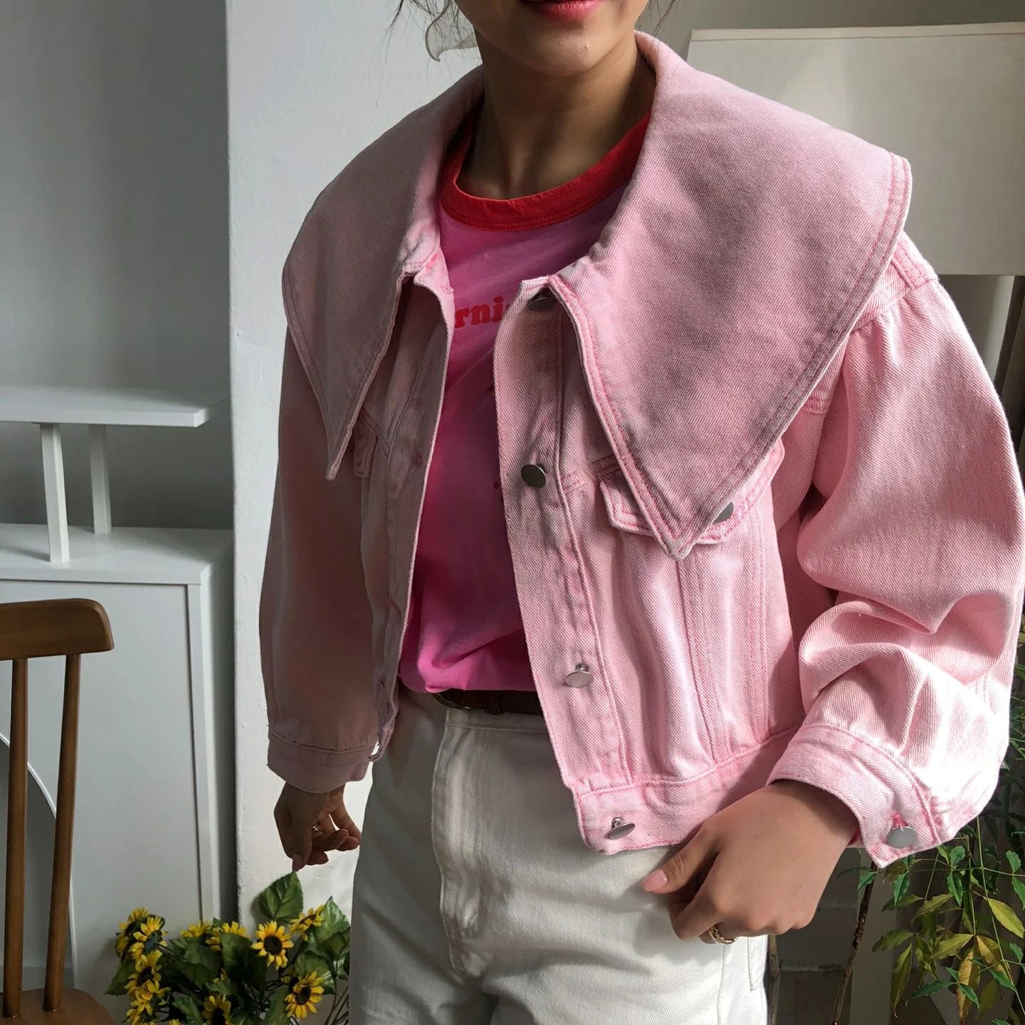 Loose Fit Single Button Denim Jaet Women's Small Size Top Dongda Gate Spring Color Commute Sle Long Sve Cotton Jeans
Loose Fit Single Button Denim Jaet Women's Small Size Top Dongda Gate Spring Color Commute Sle Long Sve Cotton Jeans
