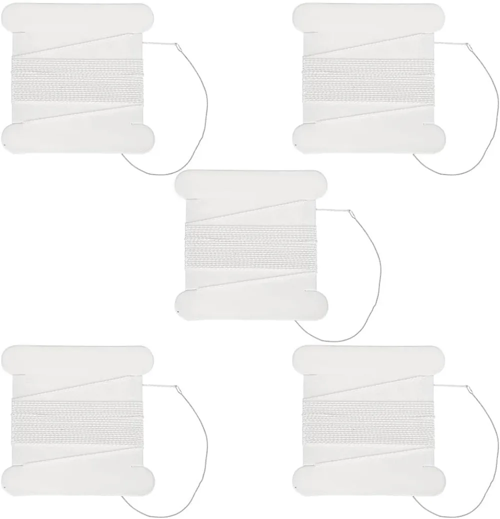 5Pcs 2.19 Yards Real Silk Cord White Basic Elements Natural Pure Silks Perlseide Stringing Beading Thread Cords for Knotting
5Pcs 2.19 Yards Real Silk Cord White Basic Elements Natural Pure Silks Perlseide Stringing Beading Thread Cords for Knotting