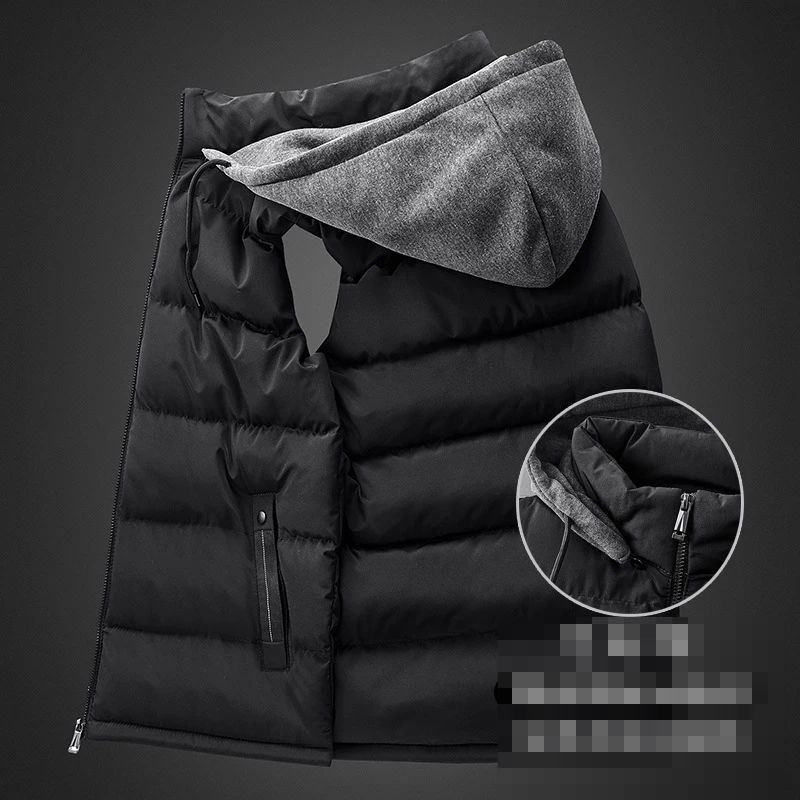 Mens Vest Jacket Men New Autumn Warm Sleeveless Jackets Male Winter Casual Waistcoat Hooded e Homme Brand Clothing E893
Mens Vest Jacket Men New Autumn Warm Sleeveless Jackets Male Winter Casual Waistcoat Hooded e Homme Brand Clothing E893