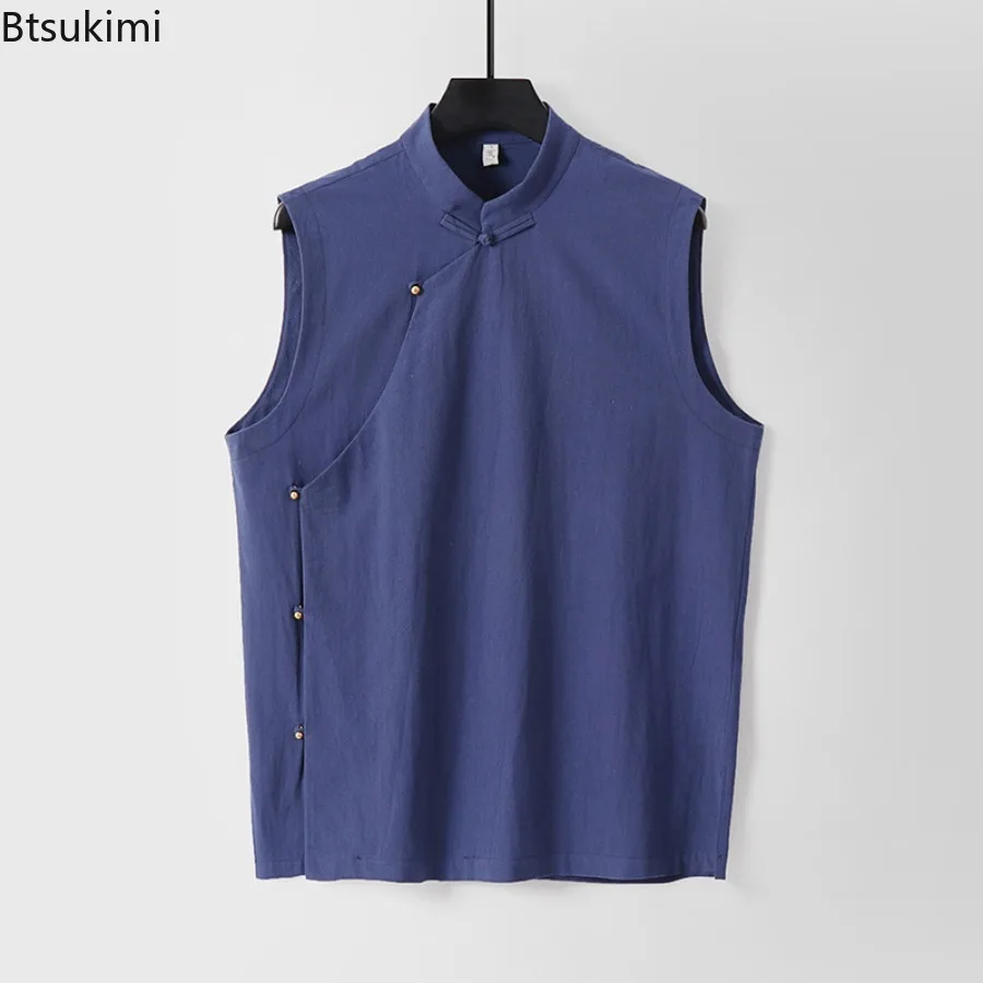 2025 Men's Summer Linen Vests Chinese Traditional Style Vests for Men Fashion Casual Solid Color Tank Tops Male M-9XL Big Size
2025 Men's Summer Linen Vests Chinese Traditional Style Vests for Men Fashion Casual Solid Color Tank Tops Male M-9XL Big Size