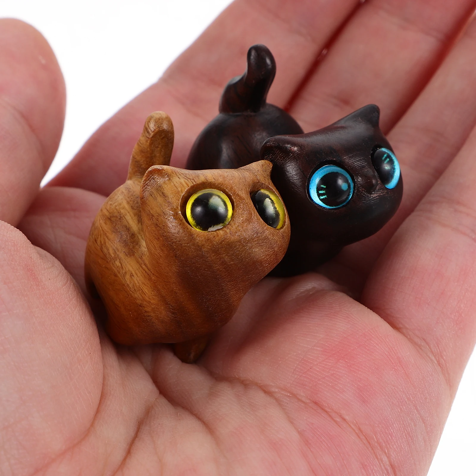 2pcs Wooden Cat Ornament Miniature Adornment Green Sandalwood Retro Desktop Decoration Cute Cat Statue Home Decor Gift
2pcs Wooden Cat Ornament Miniature Adornment Green Sandalwood Retro Desktop Decoration Cute Cat Statue Home Decor Gift