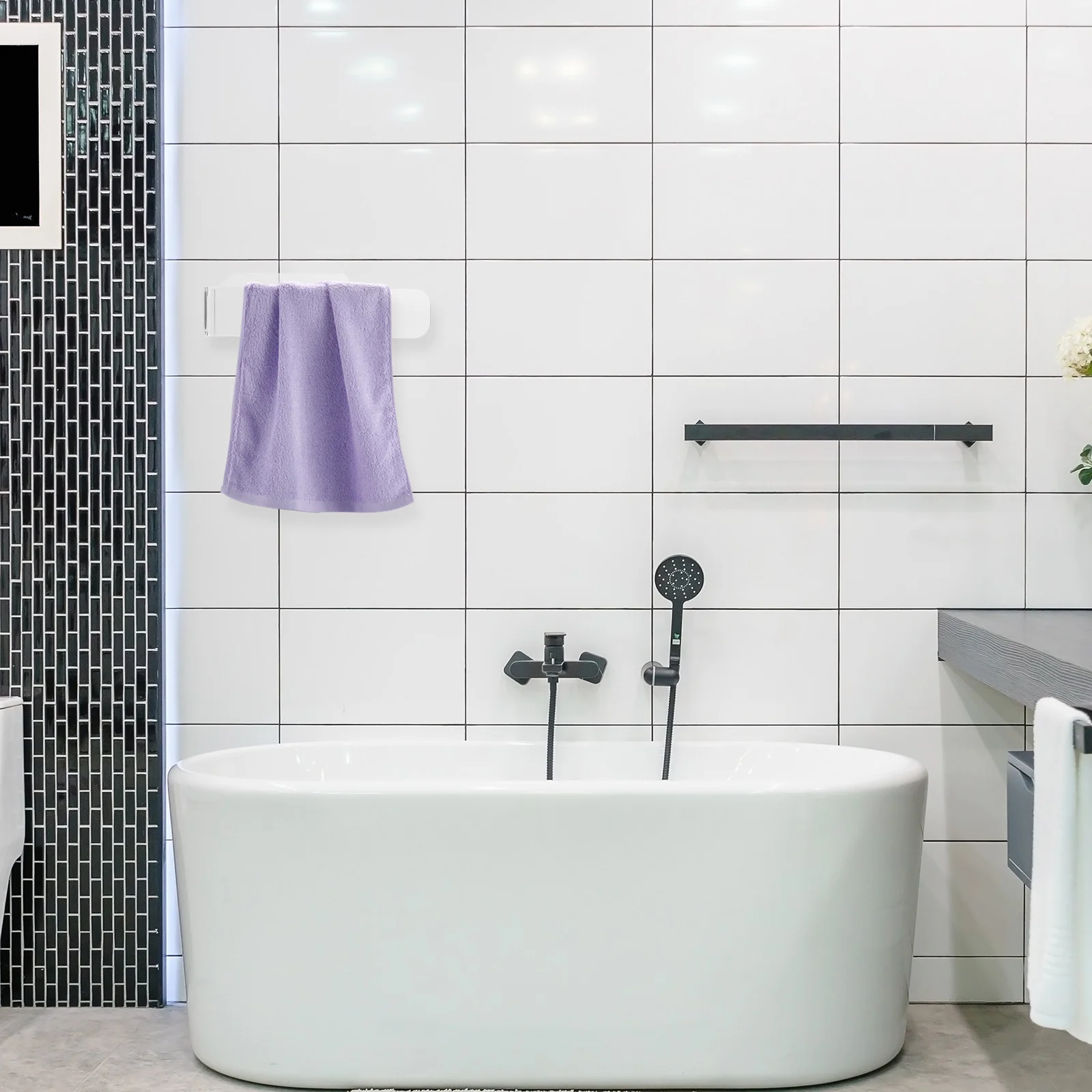 Punch Free Acrylic Towel Holder 1Pcs Modern Simple Look Heavy Duty Adhesive No Harm Bathroom Kitchen Lavatory Storage
Punch Free Acrylic Towel Holder 1Pcs Modern Simple Look Heavy Duty Adhesive No Harm Bathroom Kitchen Lavatory Storage