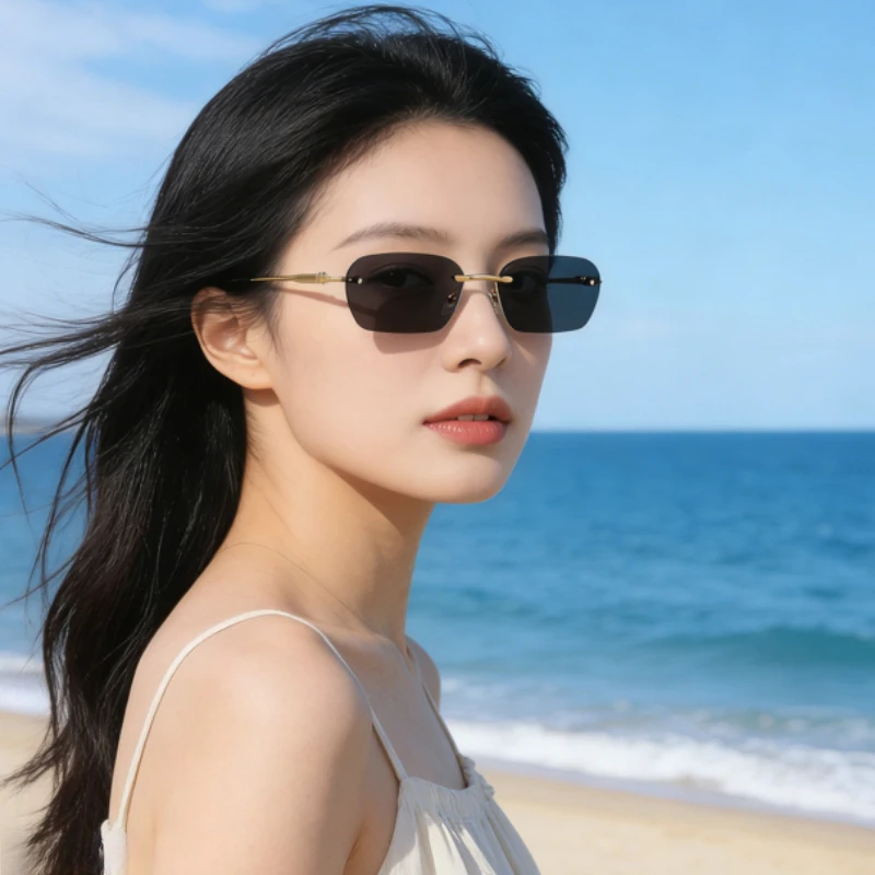 Rimless Sunglasses Rectangle Fashion Women Men Outdoor Hiking Shades Small Square Glasses Female Male Summer Traveling Eyewear
Rimless Sunglasses Rectangle Fashion Women Men Outdoor Hiking Shades Small Square Glasses Female Male Summer Traveling Eyewear
