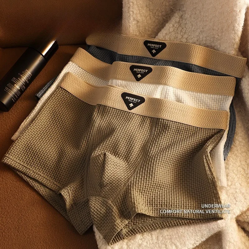 Qucik-Dry Breathable Male Panties Sexy Summer Ice Silk Man Underwear Middle Waist Soft Boxers Mens Fashion Shorts U Convex Pouch
Qucik-Dry Breathable Male Panties Sexy Summer Ice Silk Man Underwear Middle Waist Soft Boxers Mens Fashion Shorts U Convex Pouch
