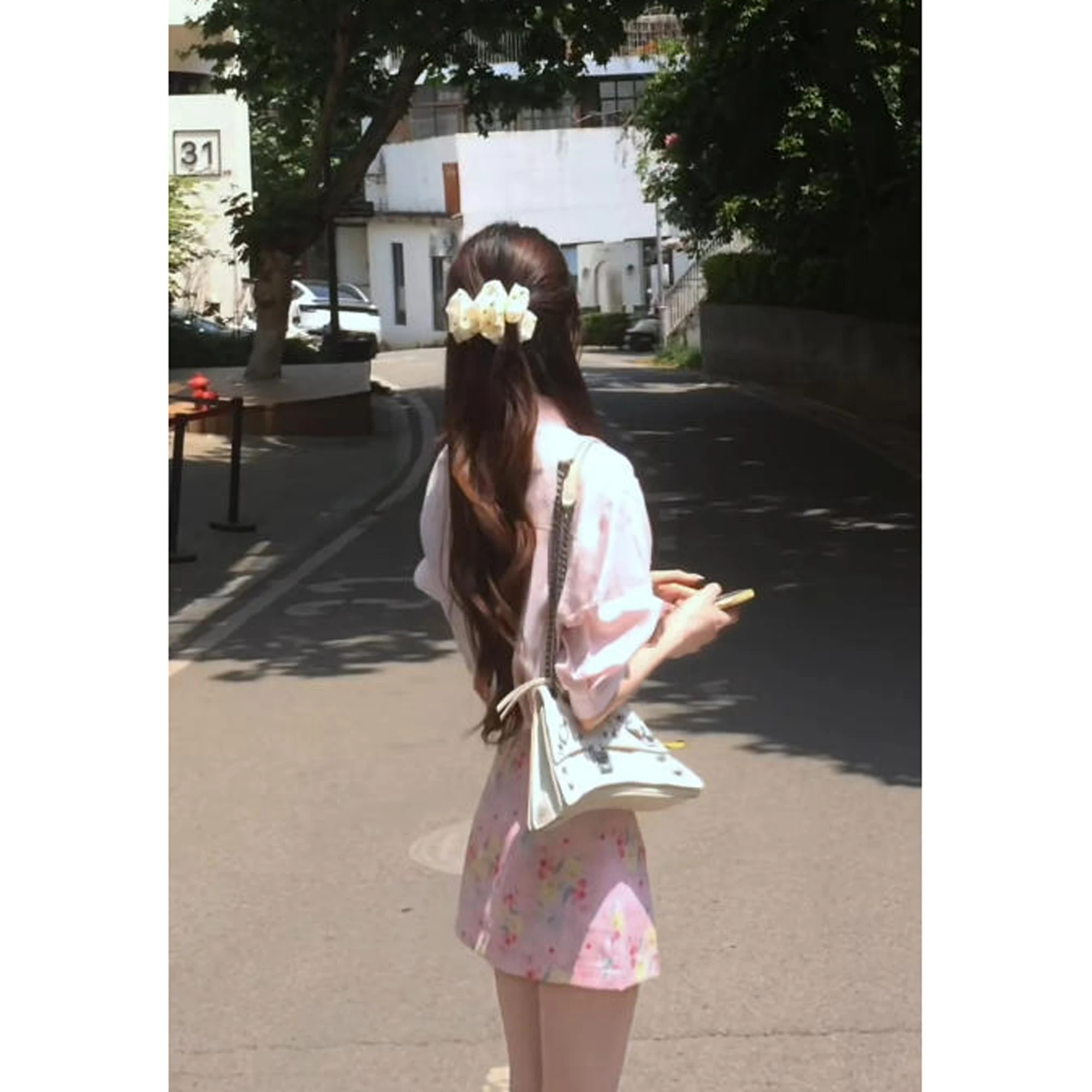 Pink Floral Wrap around Short Skirt Women's Summer New Style Slimming Casual Versatile A-Line Skirt Anti-Light Half-length Skirt
Pink Floral Wrap around Short Skirt Women's Summer New Style Slimming Casual Versatile A-Line Skirt Anti-Light Half-length Skirt