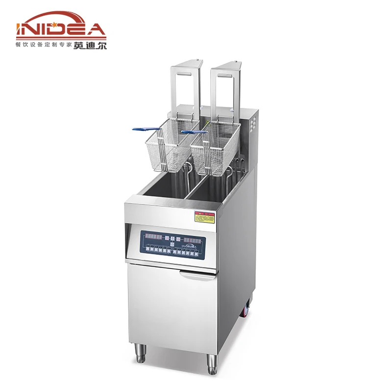 40L Large Capacity Commercial Kitchen Electric Fryer for Hotels Stainless Steel Warm Vertical Automatic Lifting Single Double
40L Large Capacity Commercial Kitchen Electric Fryer for Hotels Stainless Steel Warm Vertical Automatic Lifting Single Double