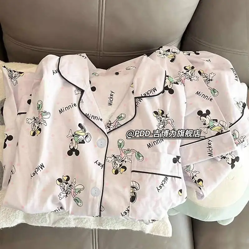 Creative Kawaii Disney Cartoon Mickey Pajamas Anime Cute Loose Printed Long Sleeved Home Suit Set Christmas Present Girl Gift
Creative Kawaii Disney Cartoon Mickey Pajamas Anime Cute Loose Printed Long Sleeved Home Suit Set Christmas Present Girl Gift