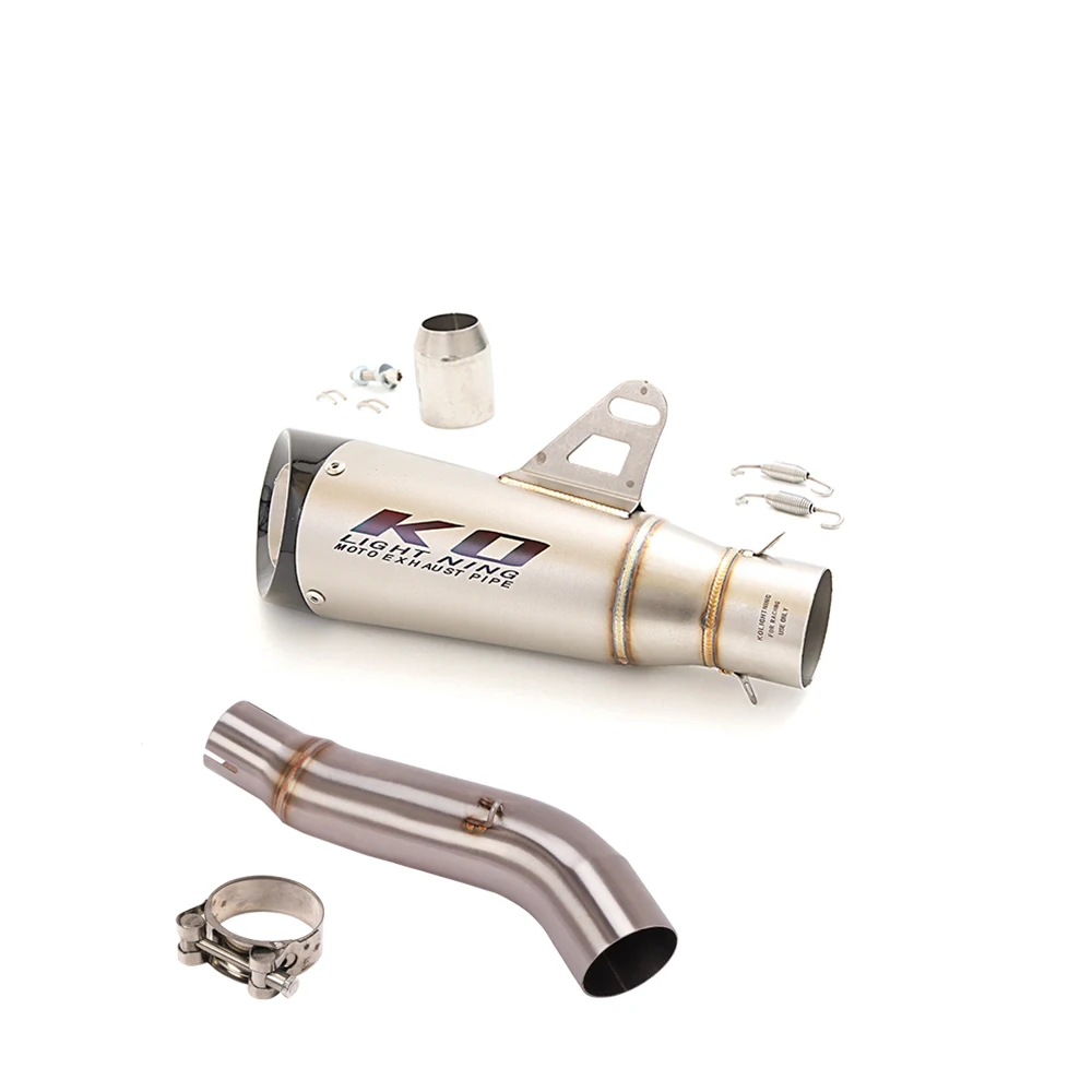 Motorcycle Exhaust Escape System Middle Link Pipe With DB Killer Stainless Steel Slip On For Honda CB300R CB250R 2018-2025
Motorcycle Exhaust Escape System Middle Link Pipe With DB Killer Stainless Steel Slip On For Honda CB300R CB250R 2018-2025