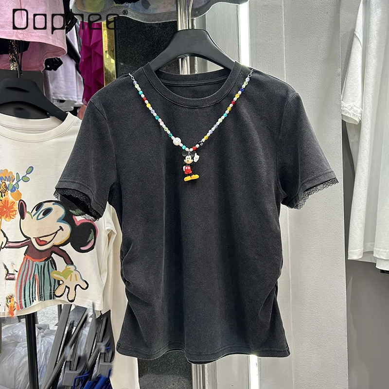 American Retro Old Cartoon Decorative T-shirt Short-sleeved Women's Summer Crew Neck Spice Girl Versatile Top Trendy Tee
American Retro Old Cartoon Decorative T-shirt Short-sleeved Women's Summer Crew Neck Spice Girl Versatile Top Trendy Tee