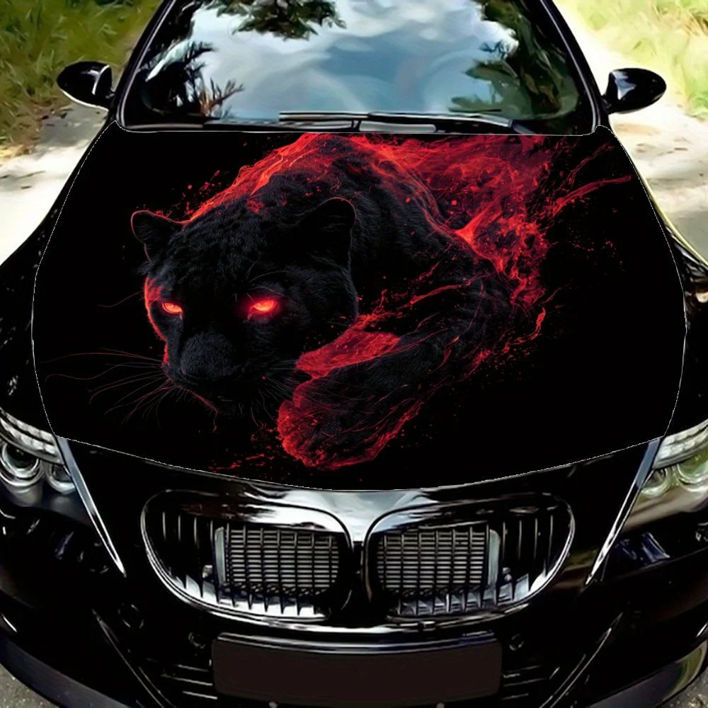 Red Flame Energy Black Panther Car Hood Sticker - PVC Vinyl, Wild Power Display For Cars And Trucks, Durable Weather-Resistant D
Red Flame Energy Black Panther Car Hood Sticker - PVC Vinyl, Wild Power Display For Cars And Trucks, Durable Weather-Resistant D