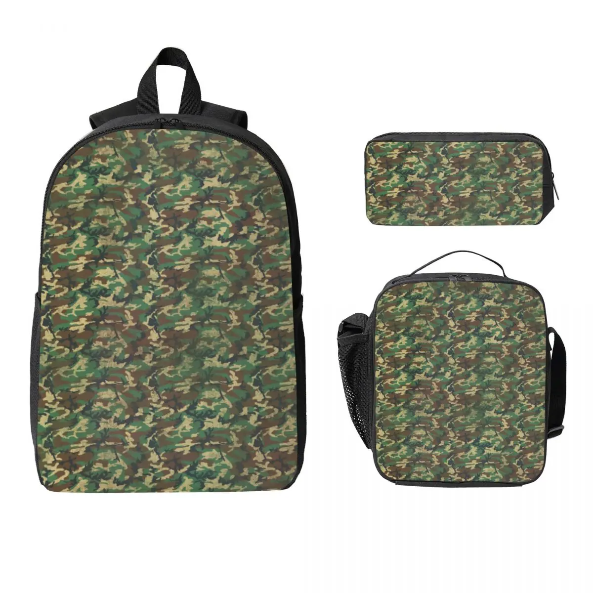 3Pcs Camo Camouflage merch Backpack Set for Boy Girl Pen Bags Bookbag Sets with Lunch Box For Primary School Students Knapsack
3Pcs Camo Camouflage merch Backpack Set for Boy Girl Pen Bags Bookbag Sets with Lunch Box For Primary School Students Knapsack