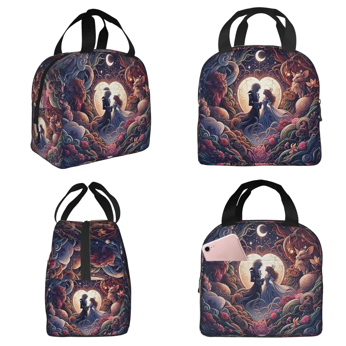 Jareth And Sarah's Alternate Labyrinth Ending Insulated Lunch Bag for Women Office Cooler Thermal Food Box Tote Lunch Boxes
Jareth And Sarah's Alternate Labyrinth Ending Insulated Lunch Bag for Women Office Cooler Thermal Food Box Tote Lunch Boxes