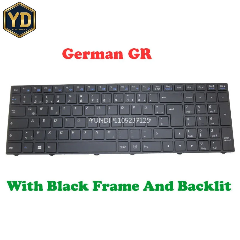 YD Laptop Monochrome Backlit Keyboard For CLEVO PA70 PA70EP6 PA70EP6(-G) PA70EP6-G PA70ES PA70ES(-G) PA70ES-G German GR
YD Laptop Monochrome Backlit Keyboard For CLEVO PA70 PA70EP6 PA70EP6(-G) PA70EP6-G PA70ES PA70ES(-G) PA70ES-G German GR
