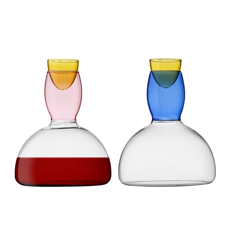 1500ml High Capacity Nordic Creative Color Contrast Lead-Free Crystal Glass Kettle Heat Resistant Wine Fast Decanter Pot Home
1500ml High Capacity Nordic Creative Color Contrast Lead-Free Crystal Glass Kettle Heat Resistant Wine Fast Decanter Pot Home