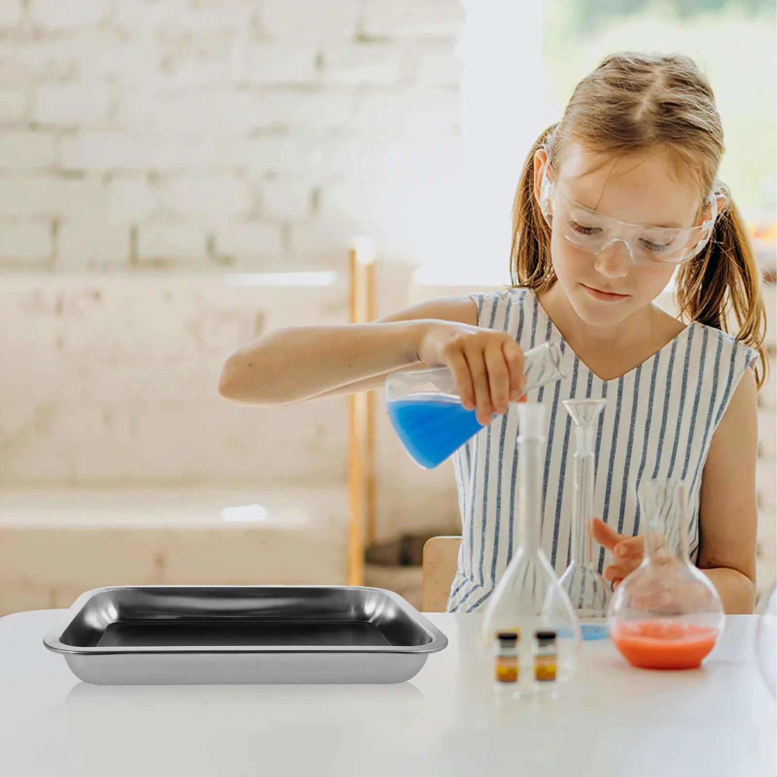 Поднос для диссекции из нержавеющей стали 31x21x4 см, лабораторный лоток для диссекции, восковой лоток, инструмент для биологических и научных экспериментов для школы
Поднос для диссекции из нержавеющей стали 31x21x4 см, лабораторный лоток для диссекции, восковой лоток, инструмент для биологических и научных экспериментов для школы