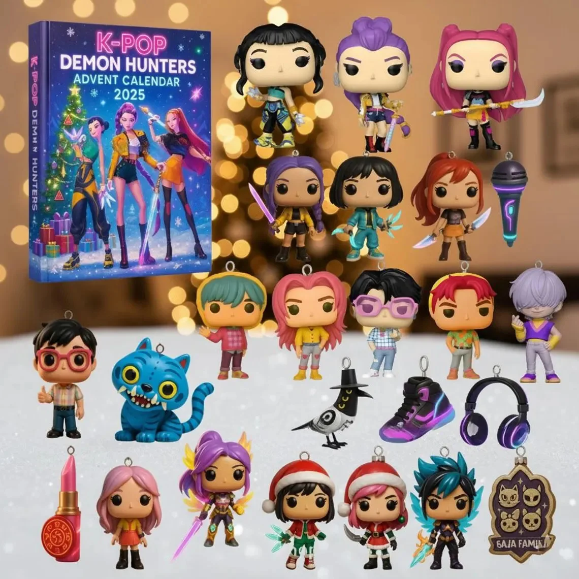 Новинка 2025 года, горячая Распродажа, Рождество, Kpop, демон, охота, 24 шт., Адвент-календарь, сюрприз, слепая коробка для Хэллоуина, загадочная коробка, подарки, игрушки
Новинка 2025 года, горячая Распродажа, Рождество, Kpop, демон, охота, 24 шт., Адвент-календарь, сюрприз, слепая коробка для Хэллоуина, загадочная коробка, подарки, игрушки