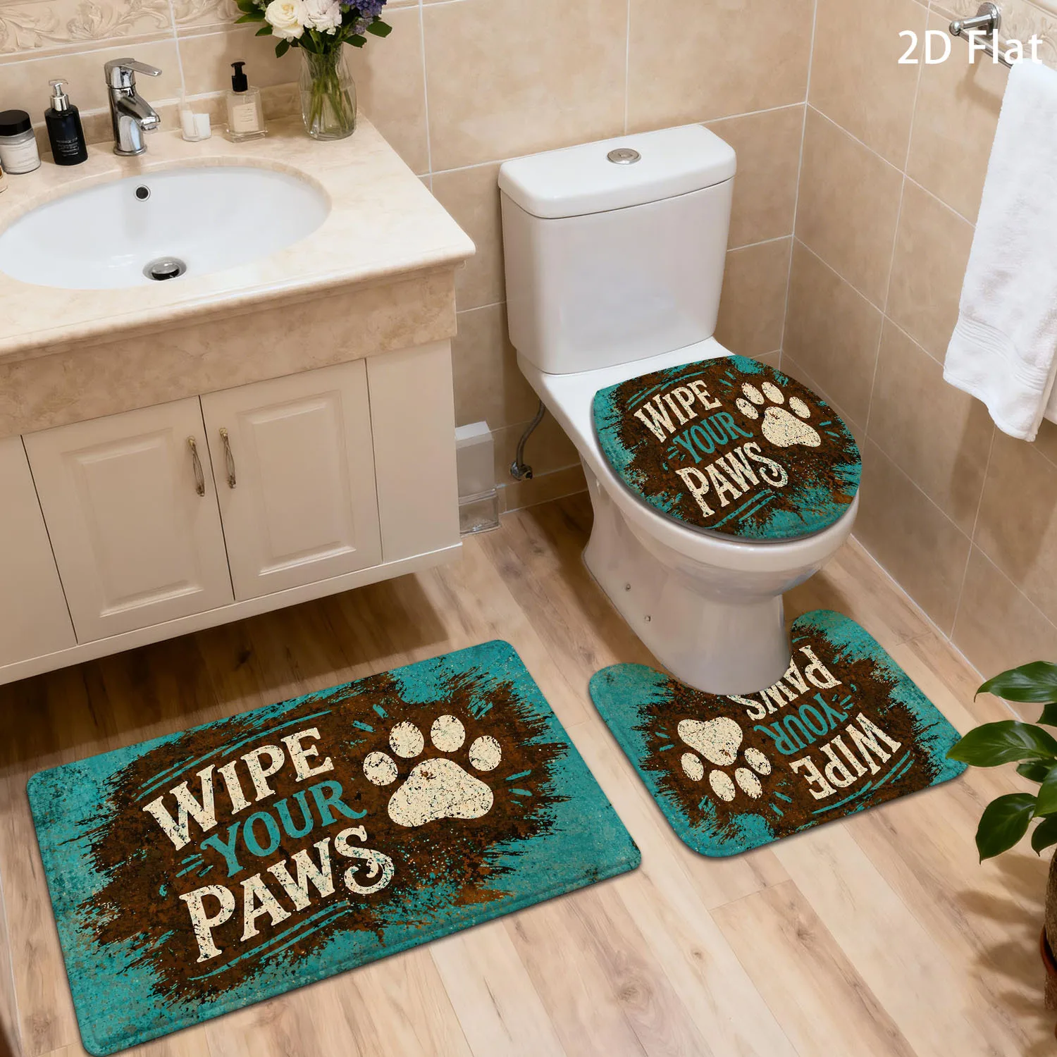 Cute Paw Print Bath Mat for Bathroom Dog Pet Cat Washroom Rug Anti Slip Non Slip Mat Doormat Funny Bathroom Accessories
Cute Paw Print Bath Mat for Bathroom Dog Pet Cat Washroom Rug Anti Slip Non Slip Mat Doormat Funny Bathroom Accessories