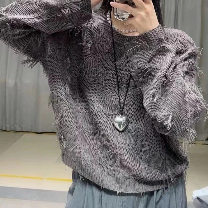 2025 Early Autumn Round Neck Long Sleeve Tassel Solid Color Women's Commuter Pullover Sweater
2025 Early Autumn Round Neck Long Sleeve Tassel Solid Color Women's Commuter Pullover Sweater