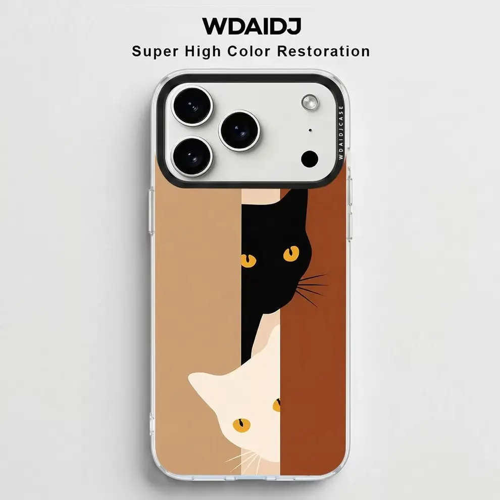Brown Coffee Contrast Peep Double Cat Phone Case for iPhone
Brown Coffee Contrast Peep Double Cat Phone Case for iPhone