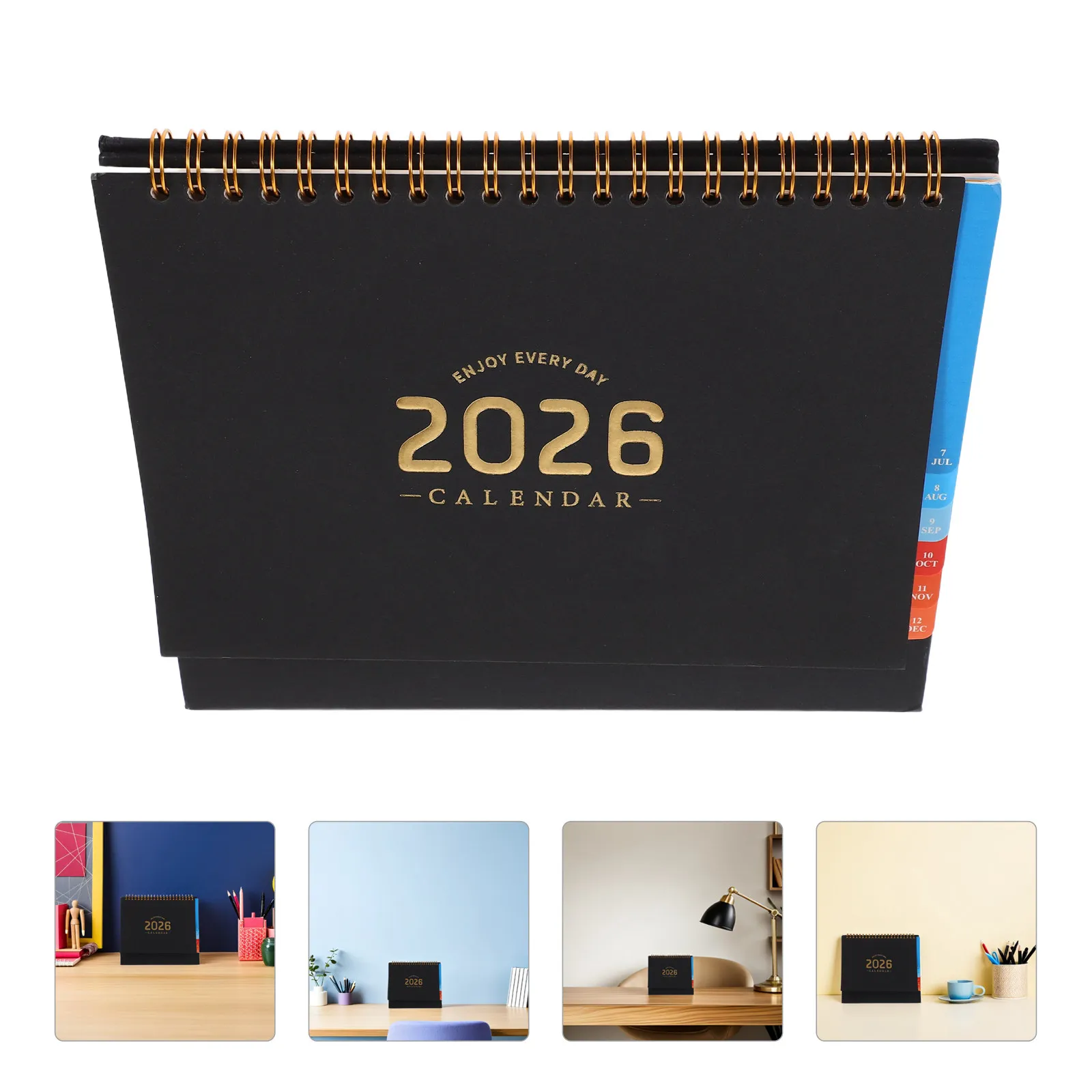 2026 Standing Desk Calendar Elegant Twin-Wire Binding Colorful Tabs Daily Organizer Notebook Space-Saving Home Office Calendar
2026 Standing Desk Calendar Elegant Twin-Wire Binding Colorful Tabs Daily Organizer Notebook Space-Saving Home Office Calendar