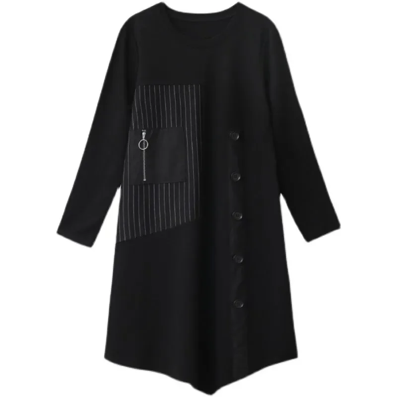 Элегантное платье трапециевидной формы с длинными рукавами и пуговицами спереди и карманом на молнии в повседневном стиле для женщин
Элегантное платье трапециевидной формы с длинными рукавами и пуговицами спереди и карманом на молнии в повседневном стиле для женщин