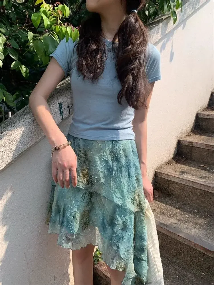 Topanoma Irregular Skirts Women Blooming Floral Stretch High Waist French Style Chic Vintage Summer Fashion Mini Skirt Ladies
Topanoma Irregular Skirts Women Blooming Floral Stretch High Waist French Style Chic Vintage Summer Fashion Mini Skirt Ladies