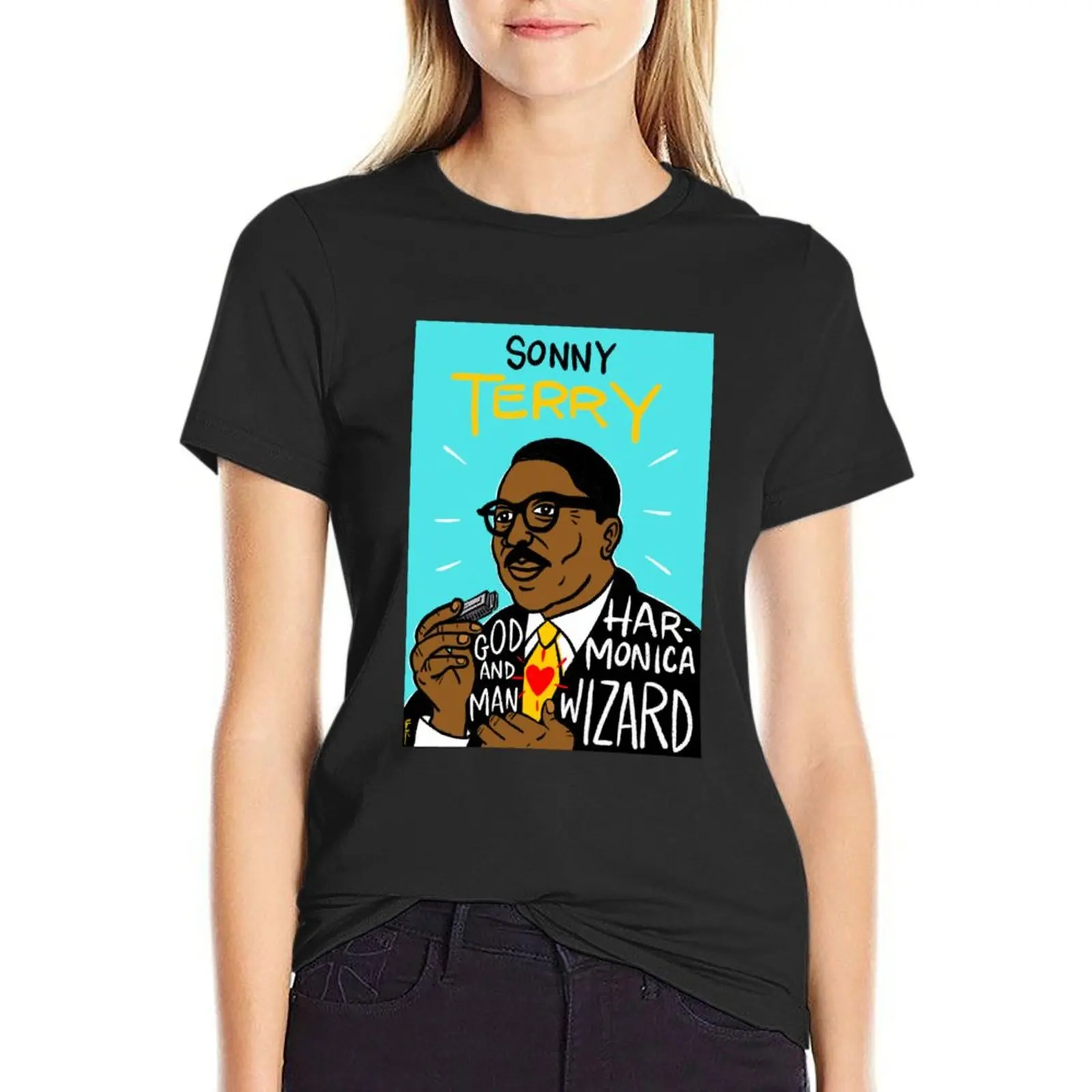 Sonny Terry Blues Folk Art T-shirt oversized funny Aesthetic clothing t-shirts for Women loose fit
Sonny Terry Blues Folk Art T-shirt oversized funny Aesthetic clothing t-shirts for Women loose fit