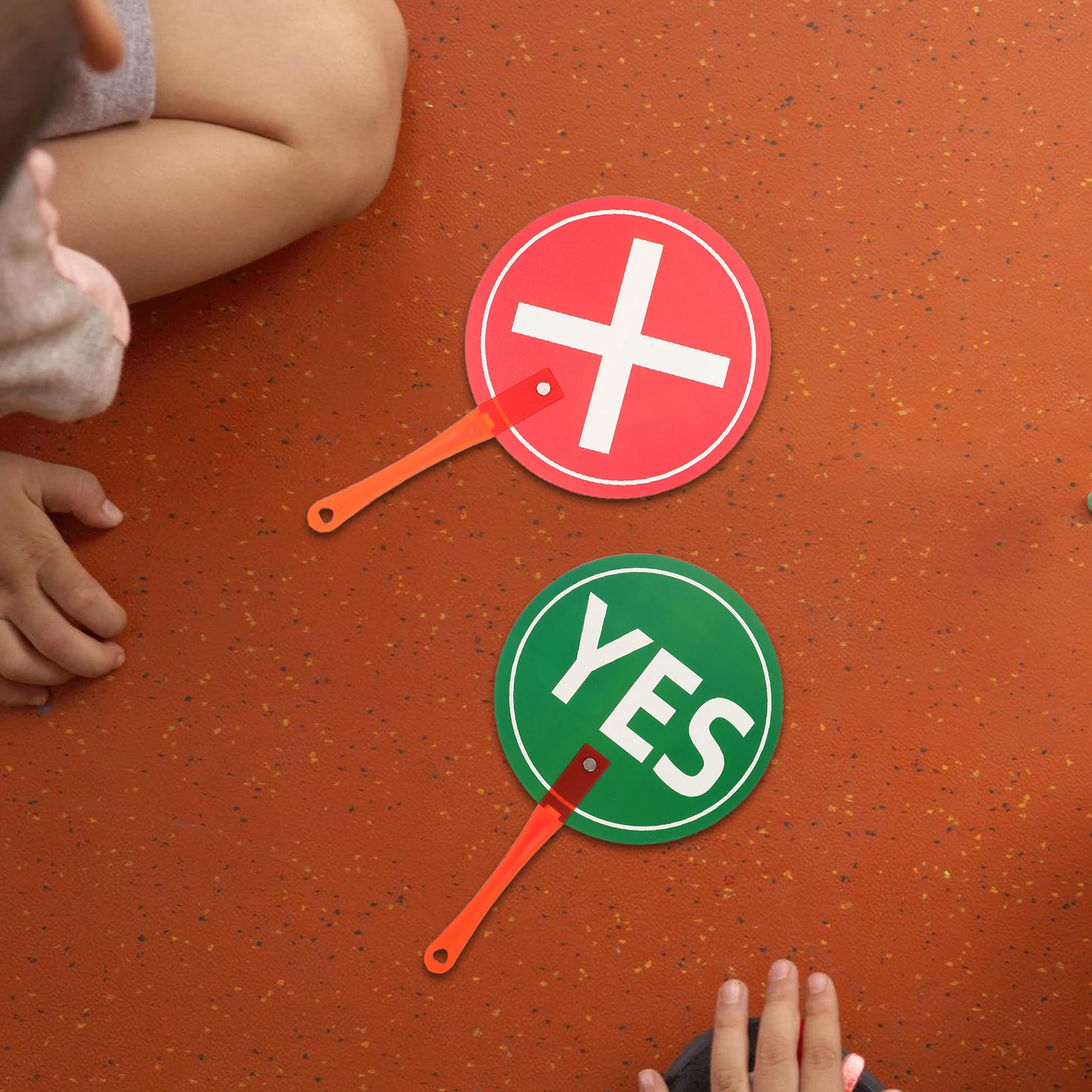 2Pcs English Early Education Tools Portable Plastic Signs Yes No Paddles Reusable Classroom Voting Supplies Teacher Student
2Pcs English Early Education Tools Portable Plastic Signs Yes No Paddles Reusable Classroom Voting Supplies Teacher Student