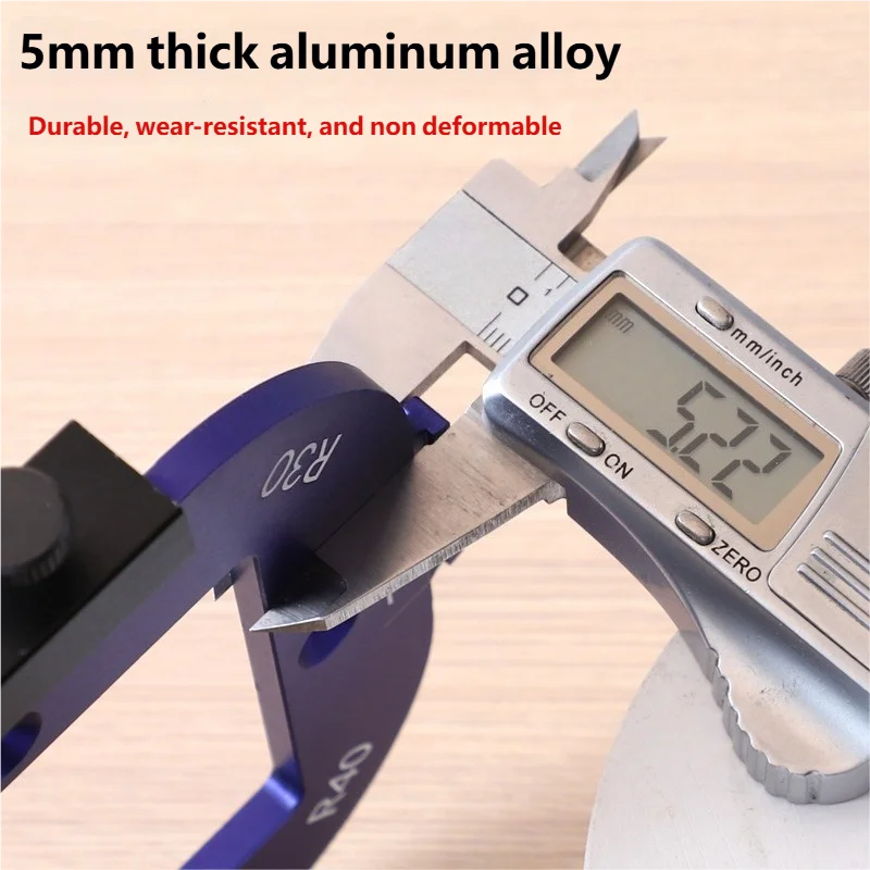 Многоразовый шаблон для фрезерования по дереву 4-в-1: дуговой кондуктор R10-R50, инструмент для позиционирования по радиусу и углу, в комплекте со съемным зажимом
Многоразовый шаблон для фрезерования по дереву 4-в-1: дуговой кондуктор R10-R50, инструмент для позиционирования по радиусу и углу, в комплекте со съемным зажимом