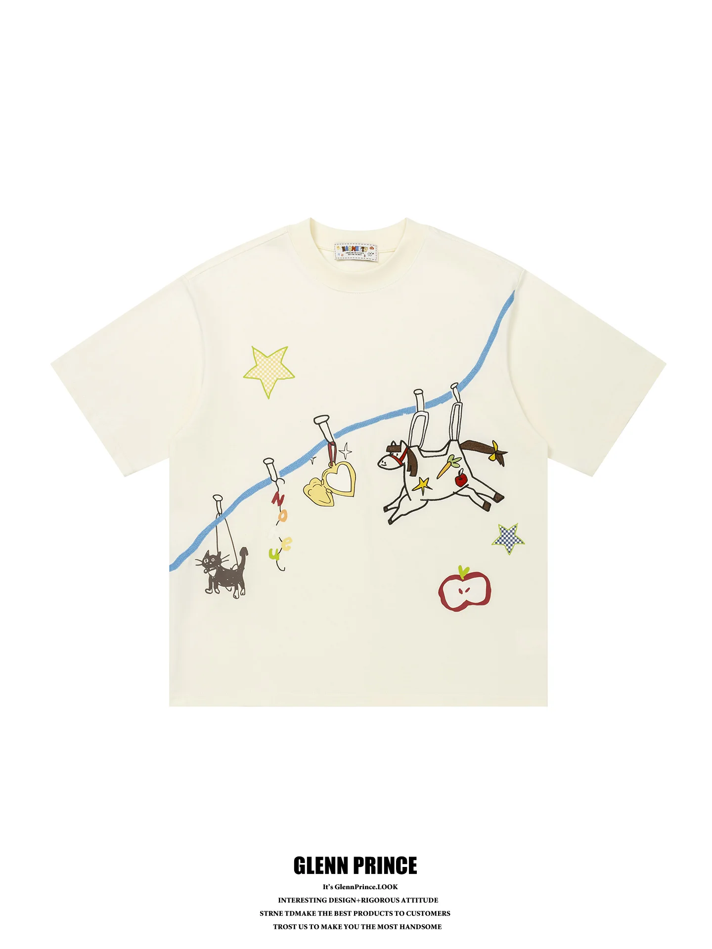 GPstudio Retro 2026 Men's Short Sleeve T-shirt Pure Cotton Embroidered Trendy Brand Youth Couple's Casual Breathable
GPstudio Retro 2026 Men's Short Sleeve T-shirt Pure Cotton Embroidered Trendy Brand Youth Couple's Casual Breathable