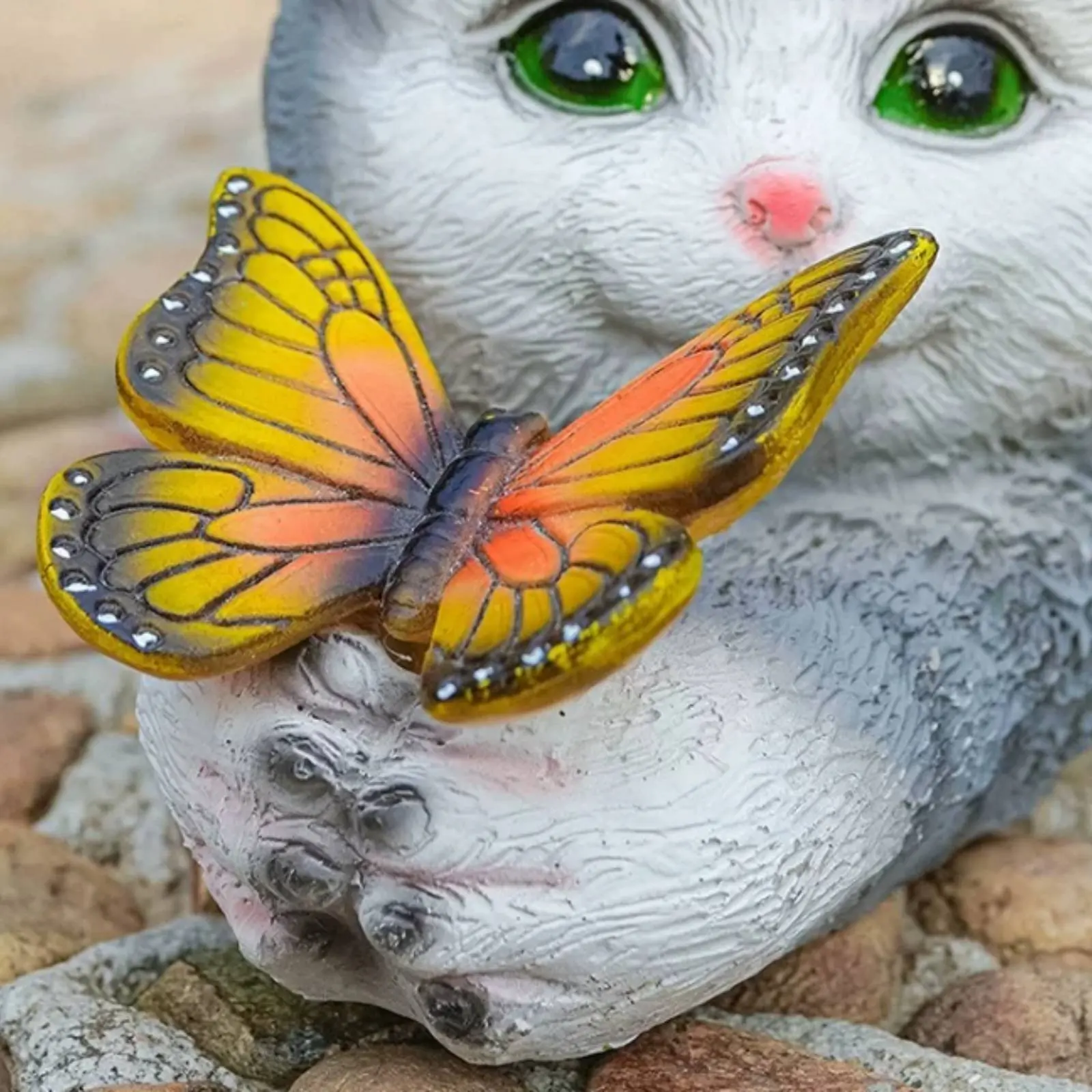 Solar Feline Garden Figurine Resin Material Feline Figurine with Butterfly Light Outdoor Decor Eco Friendly Waterproof for Yard
Solar Feline Garden Figurine Resin Material Feline Figurine with Butterfly Light Outdoor Decor Eco Friendly Waterproof for Yard