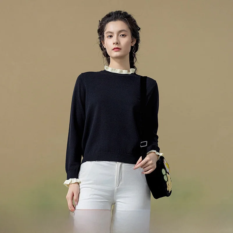 Ele Knitted Top for Women New Autumn Winter Floral Eing Warm Casual Sle Regular Fit Medium Softn Long Sve Knitwear
Ele Knitted Top for Women New Autumn Winter Floral Eing Warm Casual Sle Regular Fit Medium Softn Long Sve Knitwear