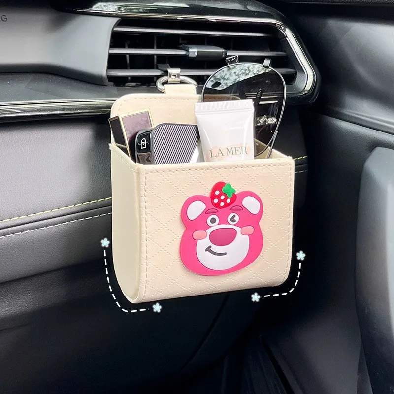 Cute Lotso car air vent pockets cell phone hanging bag creative car miscellaneous organizer storage bucket car supplies
Cute Lotso car air vent pockets cell phone hanging bag creative car miscellaneous organizer storage bucket car supplies